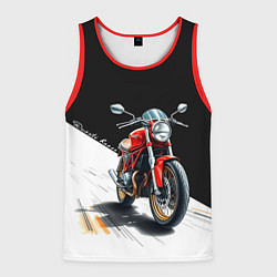 Майка-безрукавка мужская Ducati Racer, цвет: 3D-красный