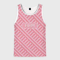 Мужская майка без рукавов Плавающий эффект - Фирм розовый