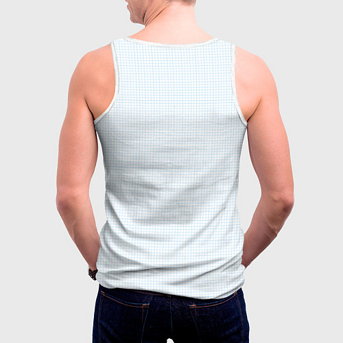 Мужская майка без рукавов Расписание мостов / 3D-Белый – фото 4