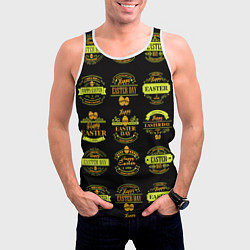 Майка-безрукавка мужская Easter holidays, цвет: 3D-белый — фото 2