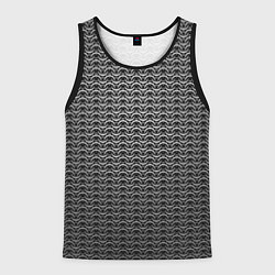 Майка-безрукавка мужская Стальная кольчуга воинов, цвет: 3D-черный