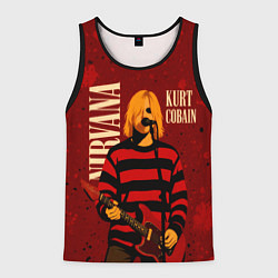 Майка-безрукавка мужская Нирвана, гранж из 90-х, цвет: 3D-черный