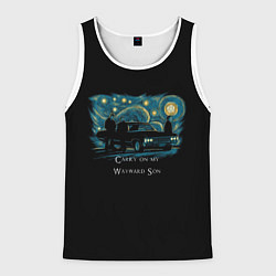 Мужская майка без рукавов Сверхъестественное carry on my wayward son