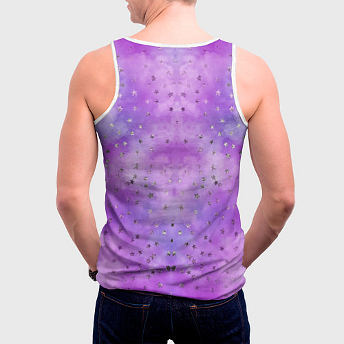 Мужская майка без рукавов Lana Del Rey в черно-белом / 3D-Белый – фото 4