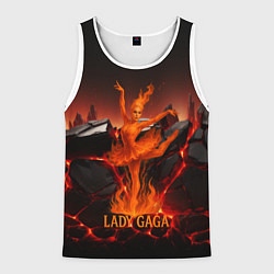 Мужская майка без рукавов Леди Гага огненная балерина