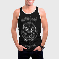 Майка-безрукавка мужская Motorhead логотип, цвет: 3D-белый — фото 2