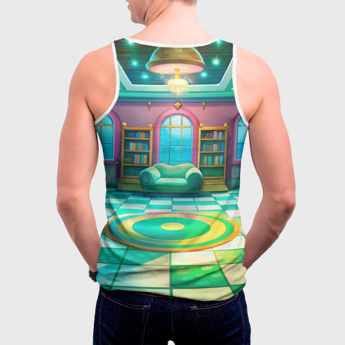 Мужская майка без рукавов Дандадан Сиратори Айра хочет обнимашек / 3D-Белый – фото 4