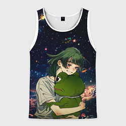 Мужская майка без рукавов МаоМао и Лягушонок Пепе - Монолог Фармацевта