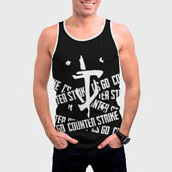 Майка-безрукавка мужская Doom x counter strike, цвет: 3D-белый — фото 2