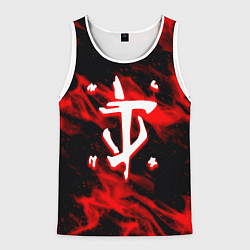Майка-безрукавка мужская Doom красный огонь марса, цвет: 3D-белый