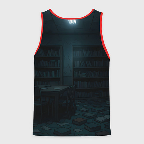 Мужская майка без рукавов Испуганная Сиратори Айра / 3D-Красный – фото 2