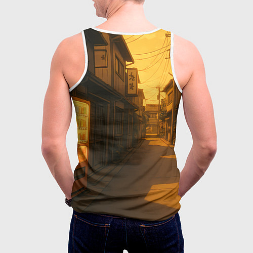 Мужская майка без рукавов Недовольная Сиратори Айра / 3D-Белый – фото 4