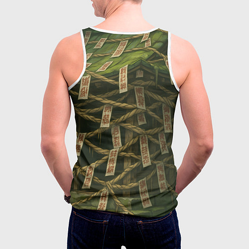 Мужская майка без рукавов Сиратори Айра испуганная в полете / 3D-Белый – фото 4