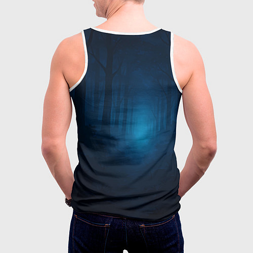 Мужская майка без рукавов Сиратори Айра школьница / 3D-Белый – фото 4