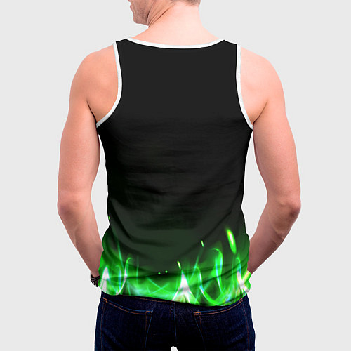 Мужская майка без рукавов XXXTentacion hardcore / 3D-Белый – фото 4