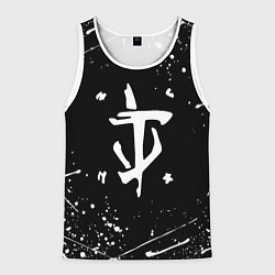 Майка-безрукавка мужская Doom краски белые, цвет: 3D-белый