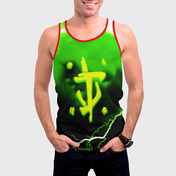 Майка-безрукавка мужская Doom шторм кислотное лого, цвет: 3D-красный — фото 2