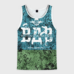 Майка-безрукавка мужская Флаг десантников ВДВ, цвет: 3D-белый