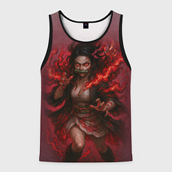 Майка-безрукавка мужская Незуко Камадо реализм, цвет: 3D-черный