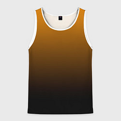 Майка-безрукавка мужская Orange gradient, цвет: 3D-белый