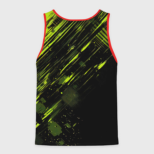 Мужская майка без рукавов Курица читает книгу как не быть курицей / 3D-Красный – фото 2