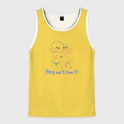 Майка-безрукавка мужская Sexy and I Know It, цвет: 3D-белый