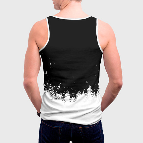 Мужская майка без рукавов Doom winter wild / 3D-Белый – фото 4