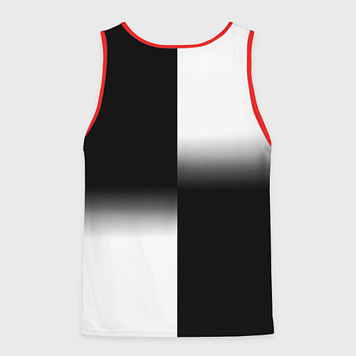 Мужская майка без рукавов Doom black geometry / 3D-Красный – фото 2