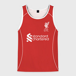 Майка-безрукавка мужская Ливепрпуль домашняя форма 2025 2026, цвет: 3D-белый