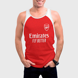 Майка-безрукавка мужская Аршавин форма Арсеал, цвет: 3D-белый — фото 2