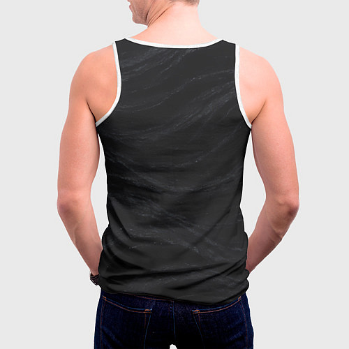 Мужская майка без рукавов Саня не спорит Саня объясняет / 3D-Белый – фото 4