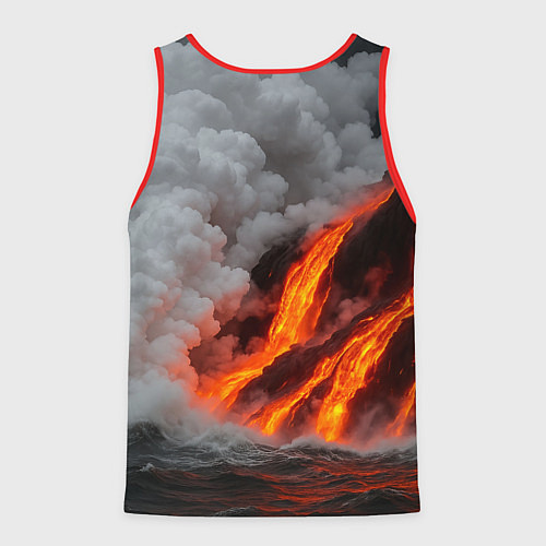 Мужская майка без рукавов Тихий Саша гроза врагов / 3D-Красный – фото 2
