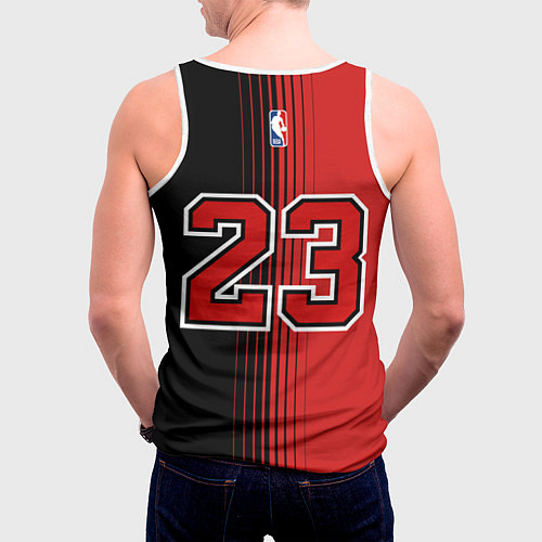 Мужская майка без рукавов NBA Bulls 23 Jordan / 3D-Белый – фото 4