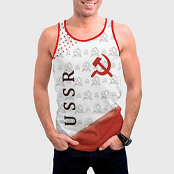 Майка-безрукавка мужская СССР, цвет: 3D-красный — фото 2