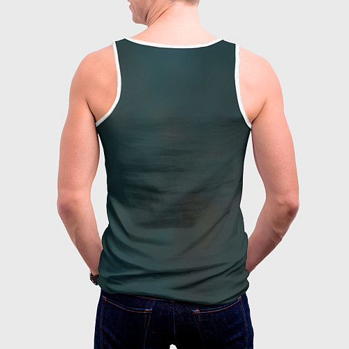 Мужская майка без рукавов Цири с янтарными глазами / 3D-Белый – фото 4