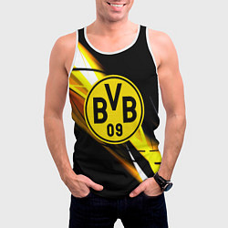 Майка-безрукавка мужская Borussia спортивная геометрия, цвет: 3D-белый — фото 2