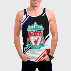 Майка-безрукавка мужская Liverpool geometry sport, цвет: 3D-белый — фото 2