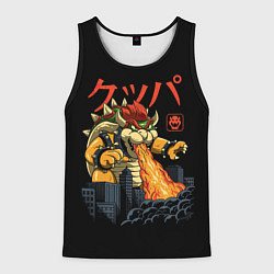 Майка-безрукавка мужская Марио Боузер, цвет: 3D-черный