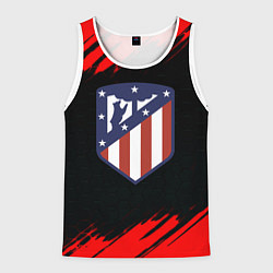 Мужская майка без рукавов Атлетико Мадрид красные краски