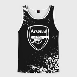 Майка-безрукавка мужская Арсенал черепа краски, цвет: 3D-белый