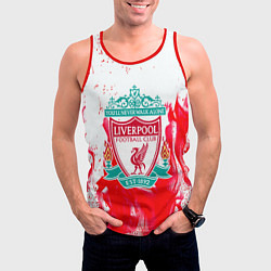 Майка-безрукавка мужская Liverpool розовый огонь, цвет: 3D-красный — фото 2