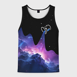 Мужская майка без рукавов Потеки космической краски