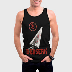 Майка-безрукавка мужская Меч Берсерка, цвет: 3D-черный — фото 2
