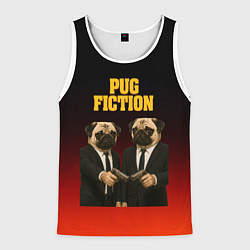 Мужская майка без рукавов Пародия - Криминальное чтиво с мопсами