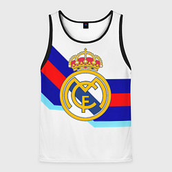 Мужская майка без рукавов Real Madrid текстура полосы