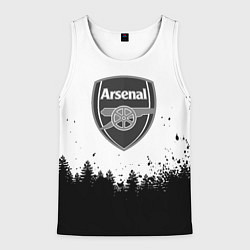 Майка-безрукавка мужская Arsenal черный лес, цвет: 3D-белый