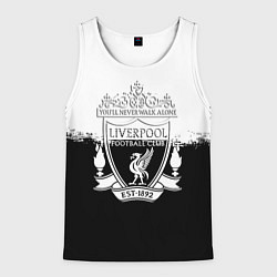Майка-безрукавка мужская Liverpool краски черно белые, цвет: 3D-белый