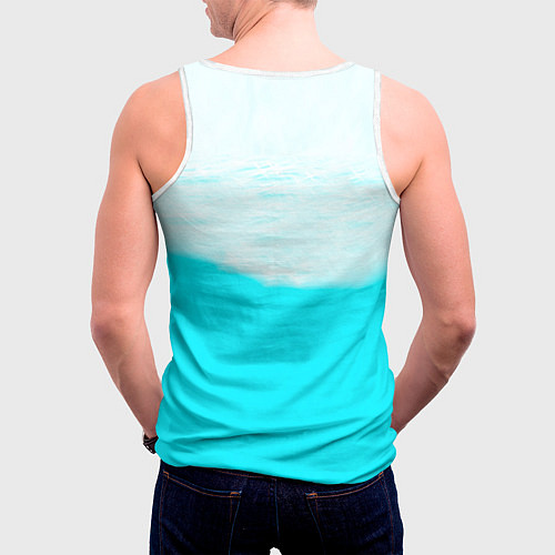 Мужская майка без рукавов Hot Summer Рин Тосака Fate / 3D-Белый – фото 4