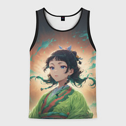 Мужская майка без рукавов Маомао на фоне облаков