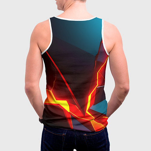 Мужская майка без рукавов Rift / 3D-Белый – фото 4
